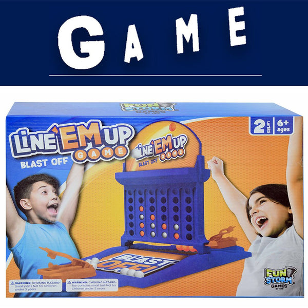 Fun Storm Line 'Em Up Blast off Game in box - 2 Player Game