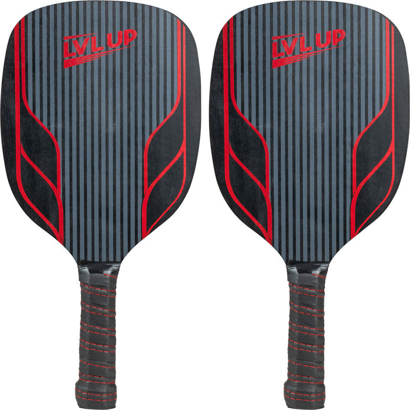 Pickleball Set (Red)- 2 Paddles. 2 Balls