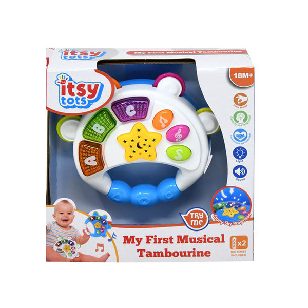 Itsy Tots My First Lights and Sounds Tambourine - sctoyswholesale