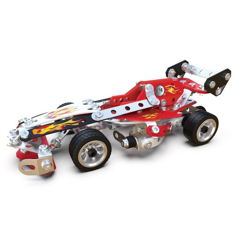 Meccano, 10-in-1 Racing Vehicles STEM Model Building Kit with 225 Parts and Real Tools, Kids Toys for Ages 8 and up - sctoyswholesale