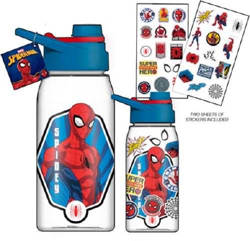 Spider-Man 20oz Water Bottle with Stickers