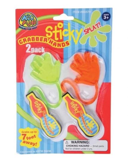 Arcady Sticky Grabber Hands - 2 Pack (Ages 3+)