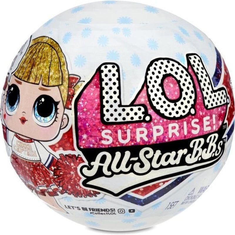 L.O.L. Surprise! All-Star B.B.s Sports Series 1 Baseball Sparkly Dolls with  Surprises