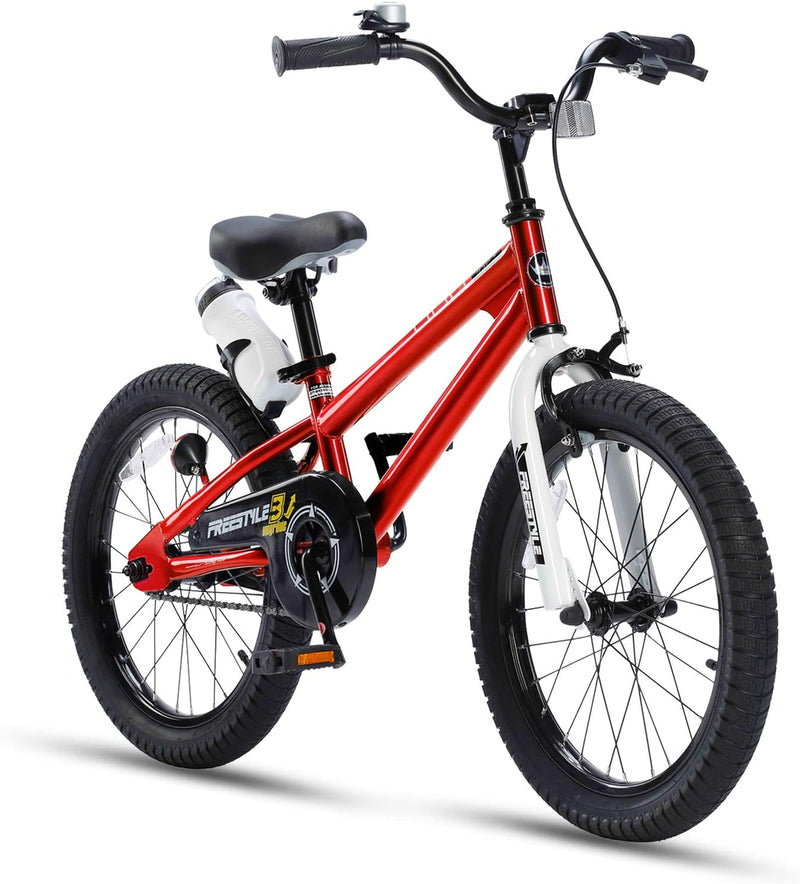 Royal Baby Kids Bike Freestyle BMX Bicycle with Training Wheels 18 Inch - sctoyswholesale