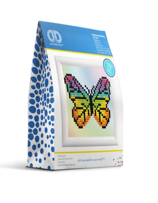 Diamond Dotz Rainbow Butterfly DD Kit with Frame - sctoyswholesale