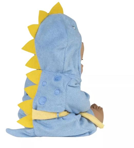 Adora Baby Bath Toy Dino, 13 inch Bath Time Doll with QuickDri Body