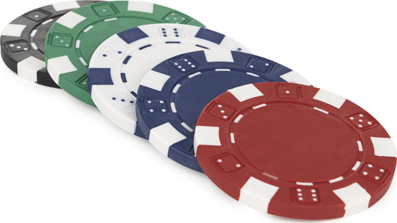100-Piece Colored Poker Chips Set - sctoyswholesale