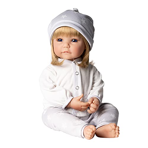 Adora Realistic Baby Doll Little Lamb Toddler Doll - 20 inch, Soft CuddleMe Vinyl, Blonde Hair, Blue Eyes