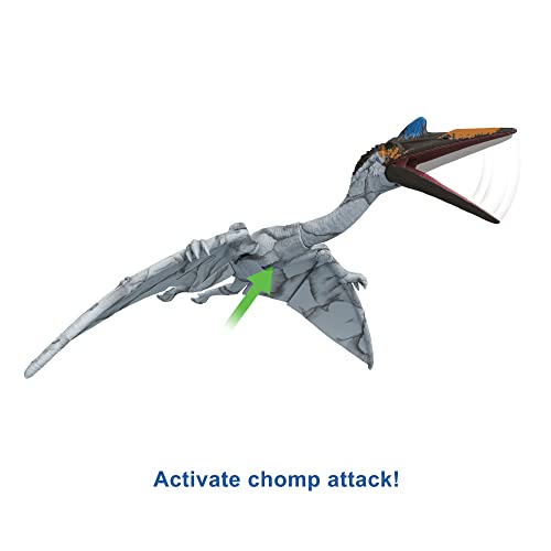 Jurassic World Dominion, Massive Action Quetzalcoatlus with Attack Movement, Extended Range of Motion, Physical & Digital Play