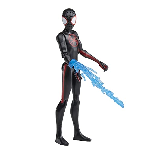 Marvel Spider-Man Across The Spider-Verse Miles Morales, 6-Inch-Scale Action Figure with Web Accessory, Toys for Kids Ages 4 and Up