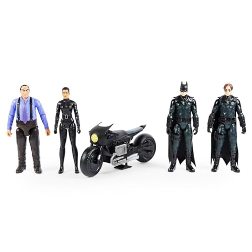 DC Comics Batman Batcycle Pack with 4 Figures