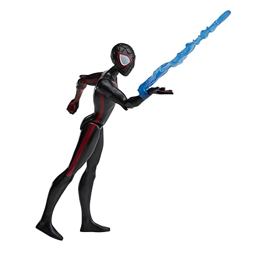 Marvel Spider-Man Across The Spider-Verse Miles Morales, 6-Inch-Scale Action Figure with Web Accessory, Toys for Kids Ages 4 and Up