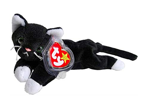 Ty Beanie Babies Zip The Black Cat with White Paws