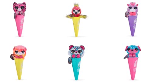 Coco Surprise Neon Plush (1 pack) Toy with Baby Collectible Pencil Topper Surprise in Cone by ZURU (Style May Vary))