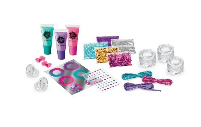 Cra-Z-Art Be Inspired Glitter & Gem Lip Gloss Lockets, Multicolor Craft Kit