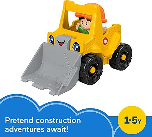 Fisher-Price Little People Bulldozer, push-along toy construction vehicle with figure - sctoyswholesale