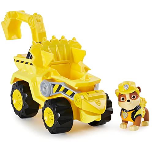 PAW Patrol, Dino Rescue Rubble’s Deluxe Rev Up Vehicle with Mystery Dinosaur Figure (Dino Rubble) - sctoyswholesale
