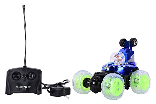 Planet of Toys Remote Control Stunt Car, Blue