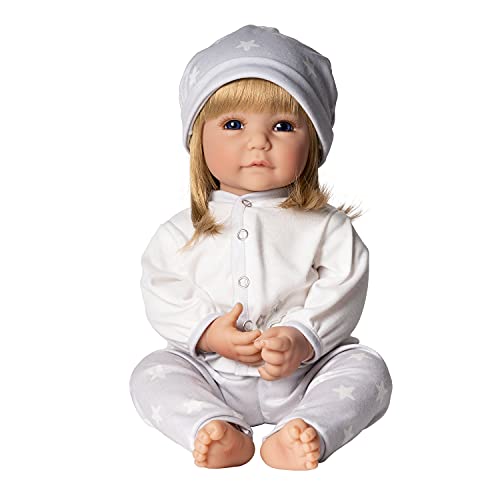 Adora Realistic Baby Doll Little Lamb Toddler Doll - 20 inch, Soft CuddleMe Vinyl, Blonde Hair, Blue Eyes