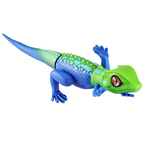 Robo Alive Lurking Lizard Series 2 Blue Green by ZURU Battery-Powered Robotic Interactive Electronic Reptile Toy That Moves (Blue Orange)