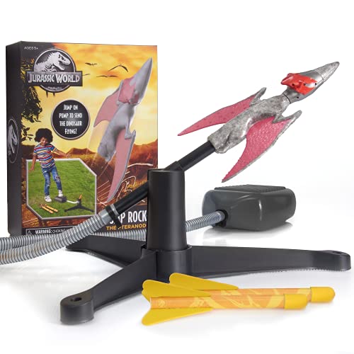 Wow! PODS Stuff Jurassic World - Pteranodon Jump Rocket Launcher | Outdoor Garden Toy for Kids | Official Fallen Kingdom Merchandise, Gifts and Toys for Boys and Girls, Aged 5+