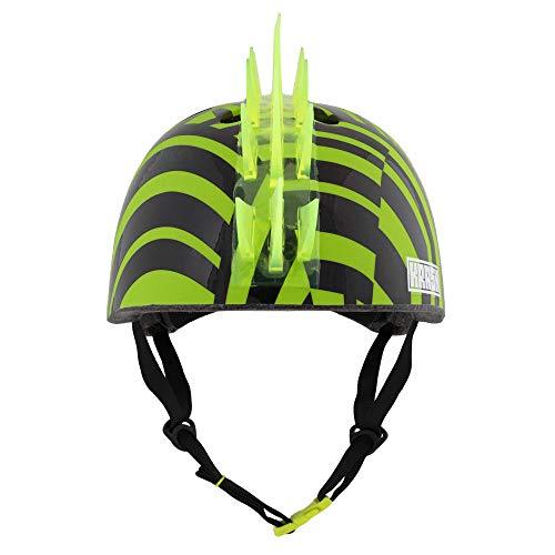 Krash! Dazzle Green LED Youth Mohawk Helmet, One Size - sctoyswholesale