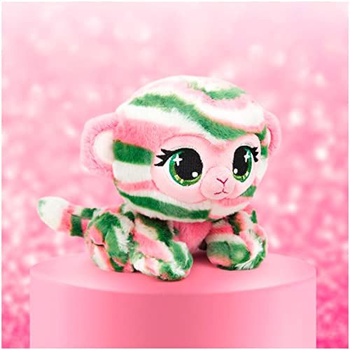GUND P.Lushes Designer Fashion Pets Olivia Moss Monkey Premium Stuffed Animal Soft Plush, Green and Pink, 6” - sctoyswholesale
