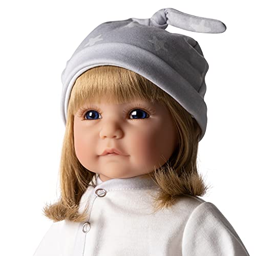 Adora Realistic Baby Doll Little Lamb Toddler Doll - 20 inch, Soft CuddleMe Vinyl, Blonde Hair, Blue Eyes