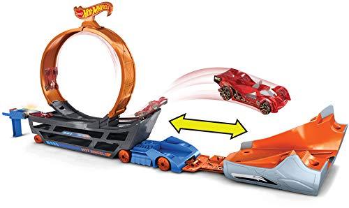 Hot Wheels Transporter Truck Large Loop Collapsible Launcher Room for 18 1:16 Scale Vehicles - sctoyswholesale