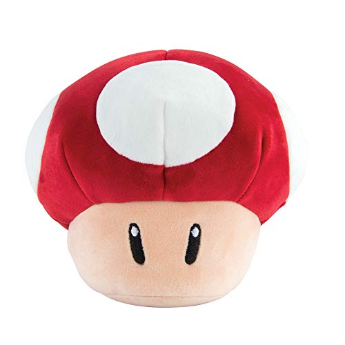 Club Mocchi-Mocchi- Super Mario Plush - Red Mushroom Plushie - Squishy Mario Plushies - Plush Collectible Mario Toys - Soft Plush Toys and Mario Room Decor - Easter Basket Stuffers - 6 inch