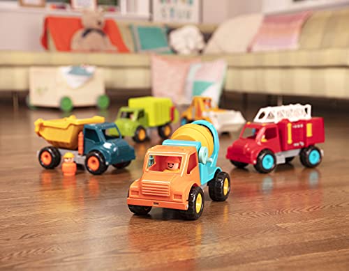 Battat - Dump Truck with Working Movable Parts and 1 Driver – Construction Vehicle Toy Trucks for Toddlers 18m+