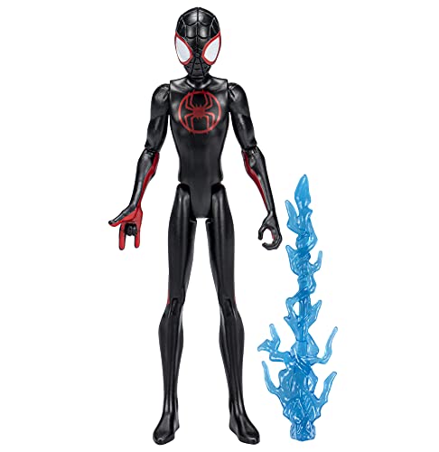 Marvel Spider-Man Across The Spider-Verse Miles Morales, 6-Inch-Scale Action Figure with Web Accessory, Toys for Kids Ages 4 and Up