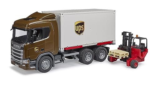 Bruder 03582 Scania Super 560R UPS Logistics Truck with Forklift