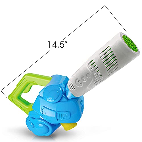Bubble Leaf Blower for Toddlers, Bubble Blower Gun Machine for Kids with 3 Bubble Solution, Summer Outdoor Toys for Kids, Halloween Party Favors, Birthday Gifts for Boys Girls Age 2 3 4 5+ Year Old