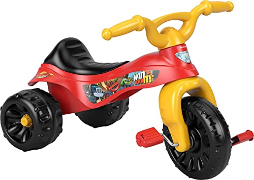 Fisher-Price Toddler Tricycle Blaze and the Monster Machines Tough Trike Bike with Handlebar Grips and Storage for Preschool Kids (Amazon Exclusive) Large