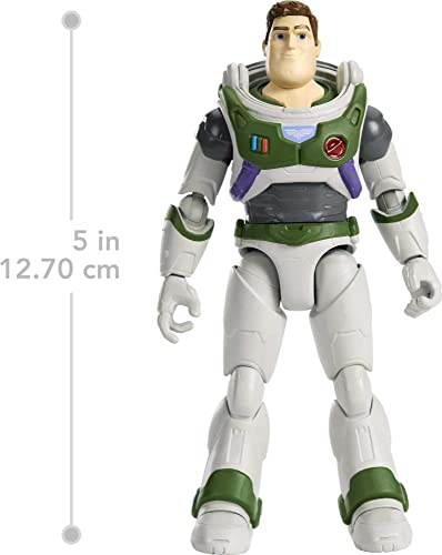 Disney Pixar Lightyear Space Ranger Alpha Buzz Lightyear Figure, Authentic Action Figure 5 Inches tall with 12 Posable Joints, Laser Blade, 4 Years & Up