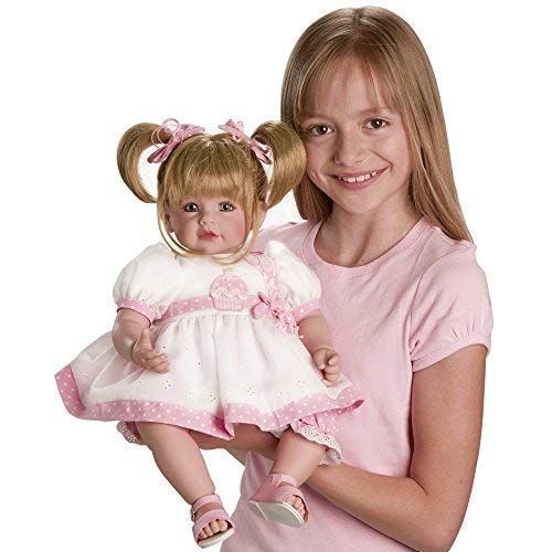 Adora Realistic Baby Doll Happy Birthday, Baby Toddler Doll - 20 inch, Soft CuddleMe Vinyl, Sandy Blonde Hair, Blue Eyes