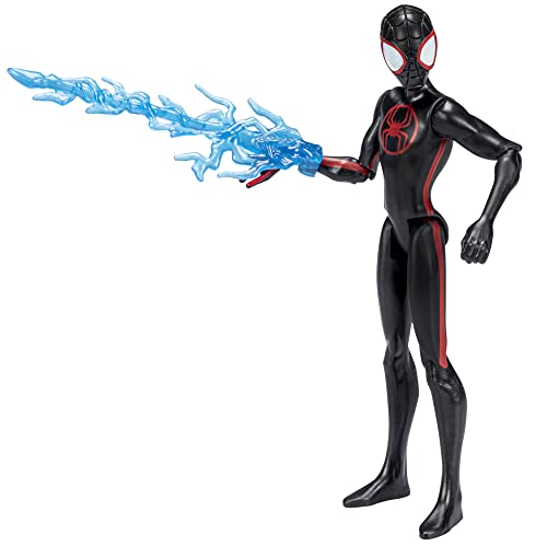 Marvel Spider-Man Across The Spider-Verse Miles Morales, 6-Inch-Scale Action Figure with Web Accessory, Toys for Kids Ages 4 and Up