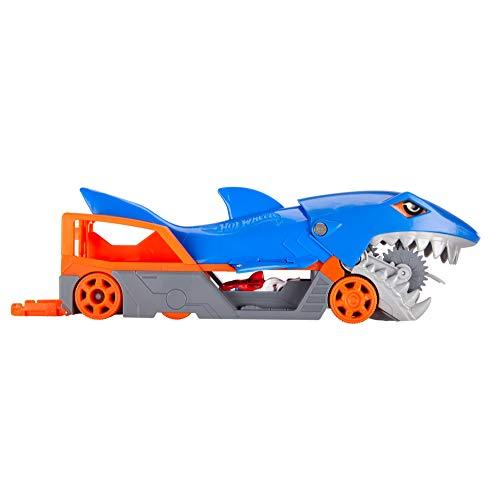 Hot Wheels Shark Chomp Transporter Playset with One 1:64 Scale Car - sctoyswholesale