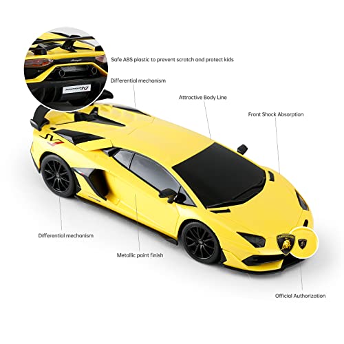 Remote Control Car Lamborghini Aventador SVJ 1:14 Scale, RASTAR - sctoyswholesale