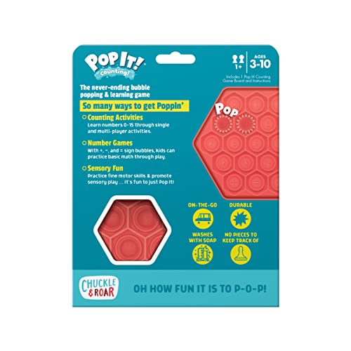 Chuckle & Roar - Pop It! Counting - Tactile Learning - Fidget Toy for preschoolers