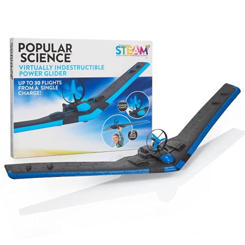 POPULAR SCIENCE Power Glider Flying Plane | Outdoor Toy, Garden and Park Game | STEM Toys and Gifts for Educational and Fun Experiments for Kids, Families, Boys and Girls, Ages 8 Years +