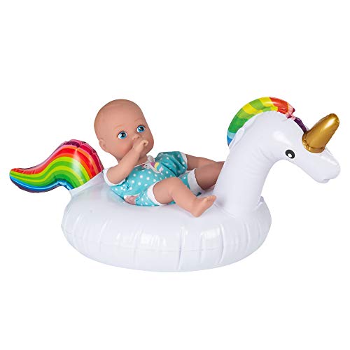 Adora Water Baby Doll, SplashTime Baby Tot Magical Unicorn 8.5 inch Doll for Bathtub/Shower/Swimming Pool Time Play