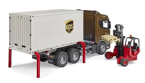 Bruder 03582 Scania Super 560R UPS Logistics Truck with Forklift