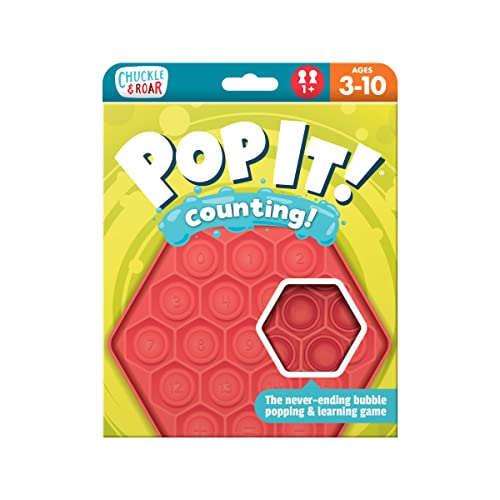 Chuckle & Roar - Pop It! Counting - Tactile Learning - Fidget Toy for preschoolers - Safe on The go Fun for Kids
