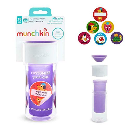 Munchkin 17407: 9Oz Miracle 360° Insulated Personalized Sippy Cup (Assorted)
