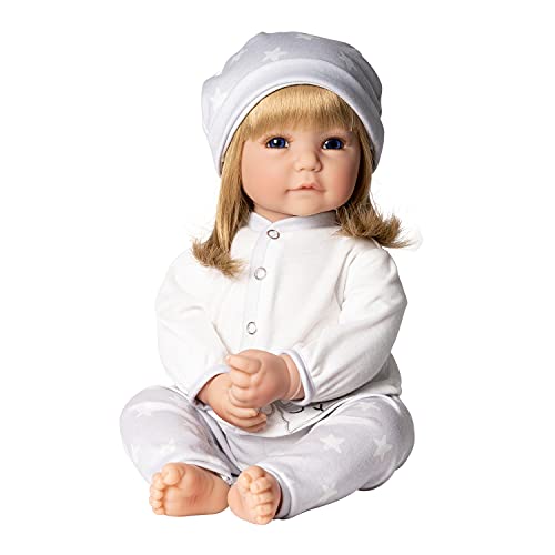 Adora Realistic Baby Doll Little Lamb Toddler Doll - 20 inch, Soft CuddleMe Vinyl, Blonde Hair, Blue Eyes