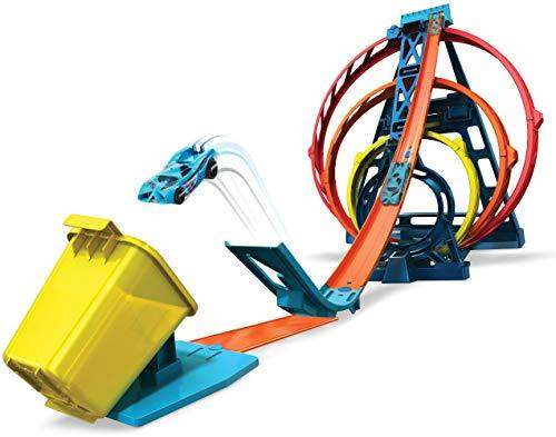 Hot Wheels Track Builder Unlimited Triple Loop Kit, Multi Color, Model:GLC96 - sctoyswholesale