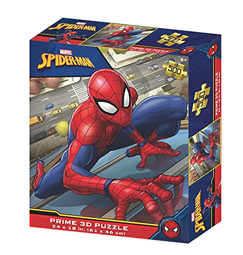 Prime 3D MA32647 RD-RS263112 Spiderman 3D Puzzle, Multicolor, único