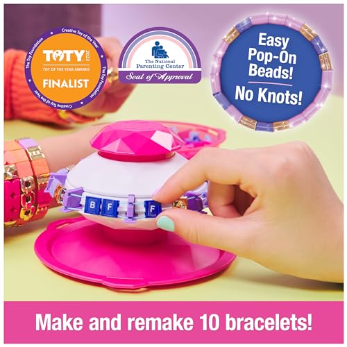 Cool Maker PopStyle Bracelet Maker, 170 Beads, Make & Remake 10 Bracelets, Friendship Bracelet Making Kit, DIY Arts & Crafts Kids Toys for Girls